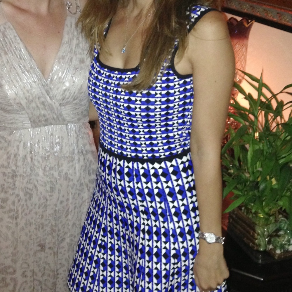 BCBGMaxAzria Carolina Geometric-Jacquard Dress Size Small